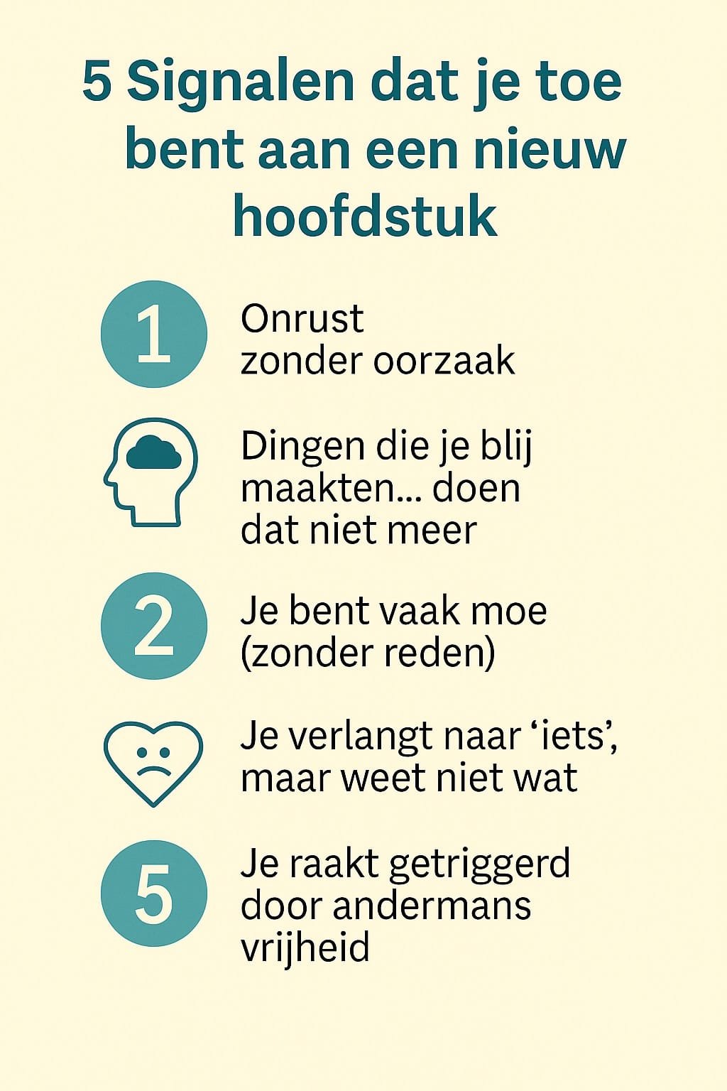5 Signalen dat je toe bent aan een nieuw hoofdstuk in je leven