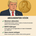 Kan Donald Trump de Nobelprijs krijgen? Voor- en tegenargumenten op een rij