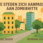 Hoe steden zich aanpassen aan zomerhitte: groene daken en wadi’s