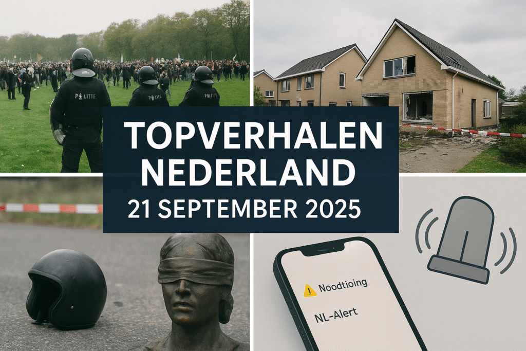 Topverhalen Nederland 21 september 2025 – Rellen Den Haag, Explosie Vlissingen en meer