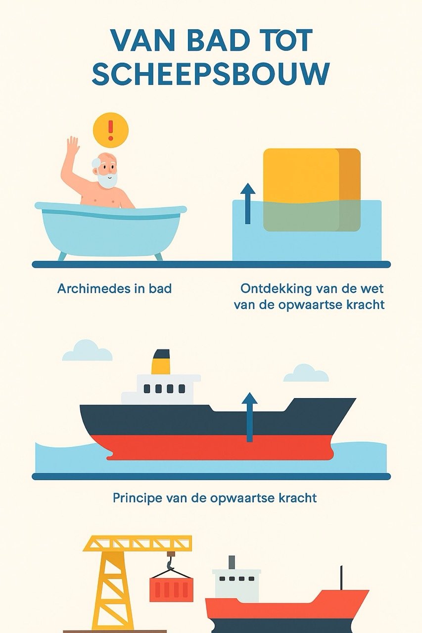 Epifanie van Archimedes: de wet van de opwaartse kracht en moderne scheepsbouw