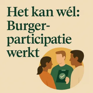 Waar burgerparticipatie wél werkt